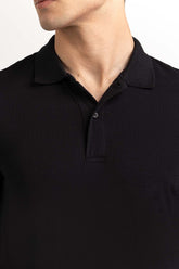 Black Basic Polo PS-FSJ23-093